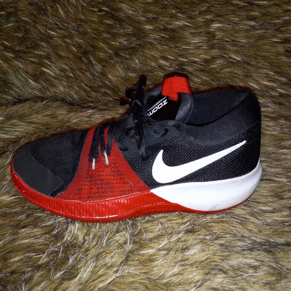Nike Children's Red and Black Sneakers- 4.5 - Picture 2 of 10